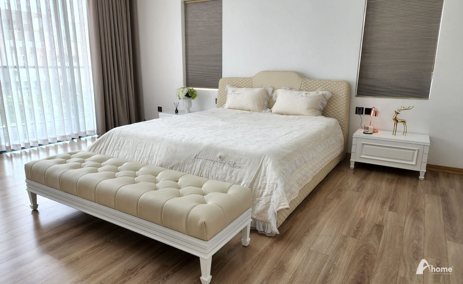 Phòng ngủ phụ tối giản nhưng vô cùng tinh tế