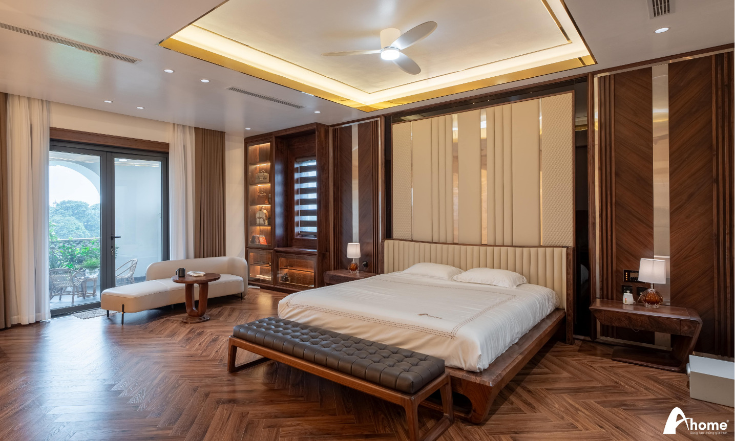 Phòng ngủ ấm áp giúp gia chủ cải thiện giấc ngủ