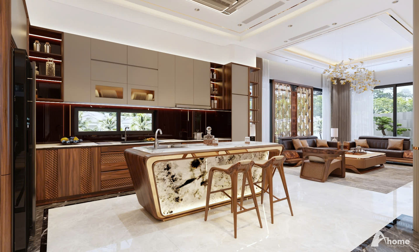 Tủ bếp tối giản 2